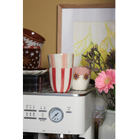 Cup Stars with Pink Stripe