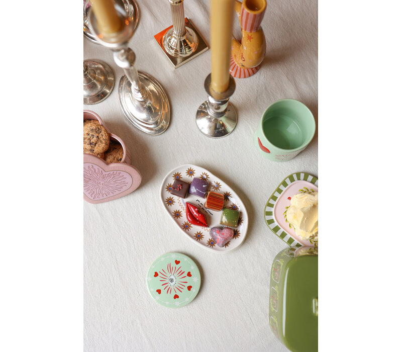 Oval Plate the Sunset and the Sea