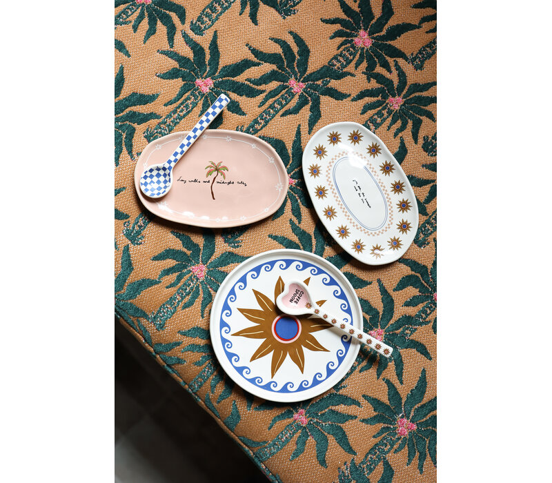 Serveerbord Ster met Blauwe Golven