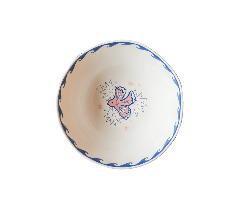 Bowl Bird and Waves