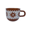 Mug Stars and Waves Brown