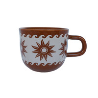 Mug Stars and Waves Brown