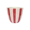 Cup Pink Stripes Handpainted