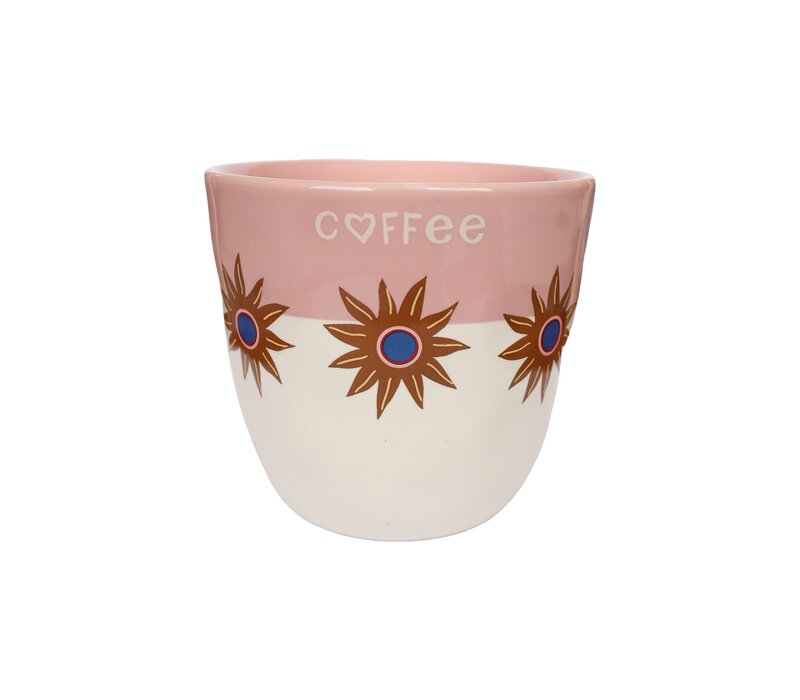 Cup Stars with Pink Stripe