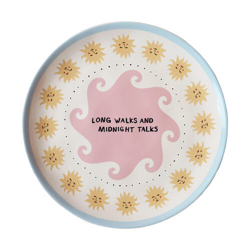 Plate "Long Walks and Midnight Talks" 