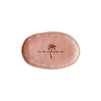 Oval Plate Palmtree and Midnight Talks