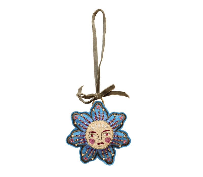 Ornament Blauwe Bloem