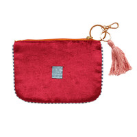 Small Beaded Pouch - Palmtrees