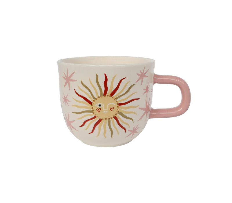 Mug Sun with Pink Stars