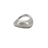All the Luck in the World Grote Organic Ring Silverplated