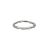 All the Luck in the World  Minimalistisch Kleine Bar Ring Silverplated