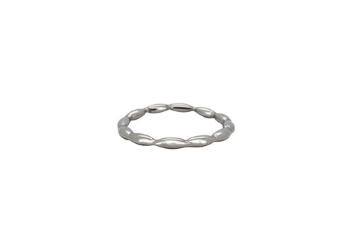 All the Luck in the World Minimalistic Small Bar Ring Silverplated