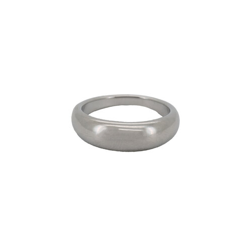 Round Basic Plain Ring Silverplated 