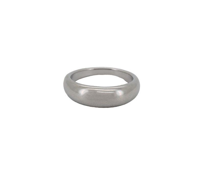 Ronde Basic Plain Ring Silverplated