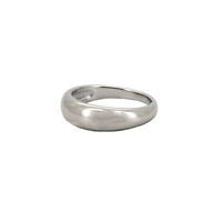 Round Basic Plain Ring Silverplated