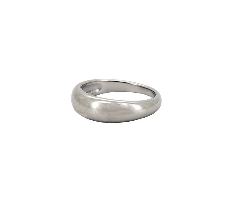 Ronde Basic Plain Ring Silverplated