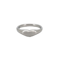 Small Heart Ring Silverplated
