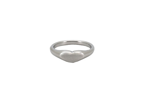 All the Luck in the World Klein Hart Ring Silverplated