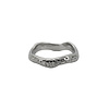 All the Luck in the World Medium Organic Textured Ring Silverplated