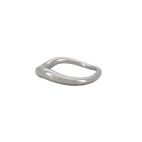 Small Organic Ring Silverplated