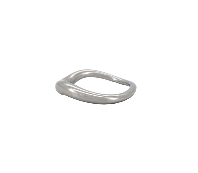 Small Organic Ring Silverplated