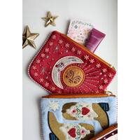 Small Beaded Pouch - Sun and Moon