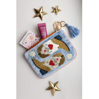 Small Beaded Pouch - Cowboy Boots
