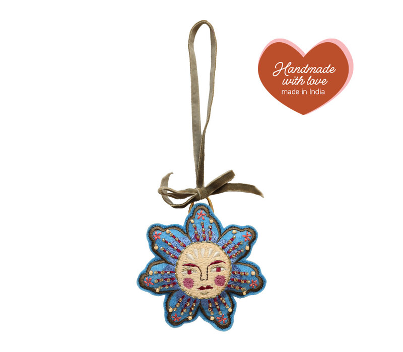 Ornament Blue Flower