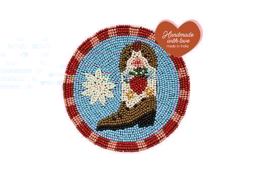 All the Luck in the World Coaster Cowboy Boot