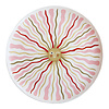 Large Round Plate with Pink Sun
