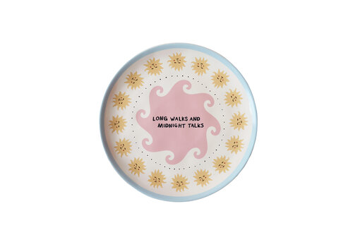 Plate "Long Walks and Midnight Talks"