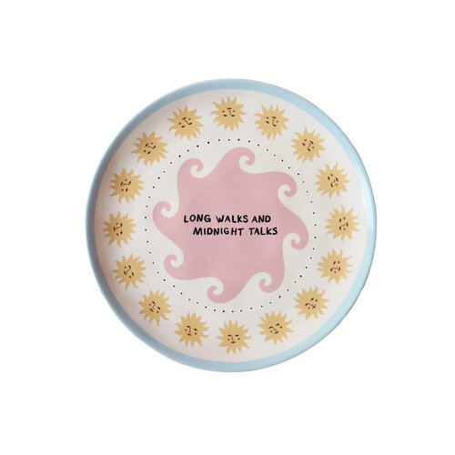 Plate "Long Walks and Midnight Talks" 