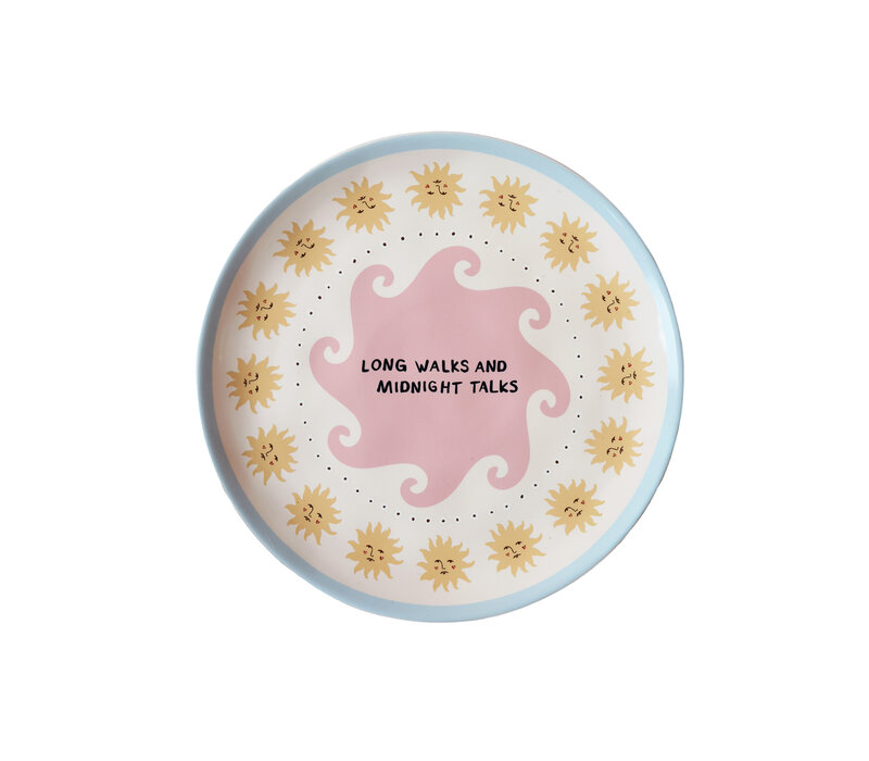 Plate "Long Walks and Midnight Talks"