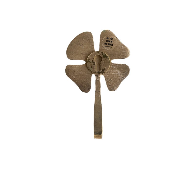 Hook Brass Lucky Clover