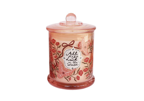 All the Luck in the World Amber Nectarine Blossom Scented Candle (280 Gr)