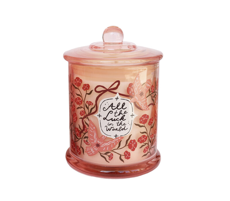 Amber Nectarine Blossom Scented Candle (280 Gr)