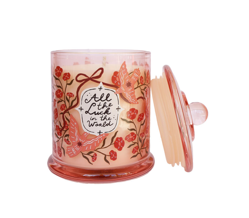 Amber Nectarine Blossom Scented Candle (280 Gr)