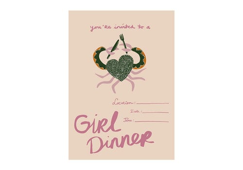 All the Luck in the World Kaart - Girl Dinner