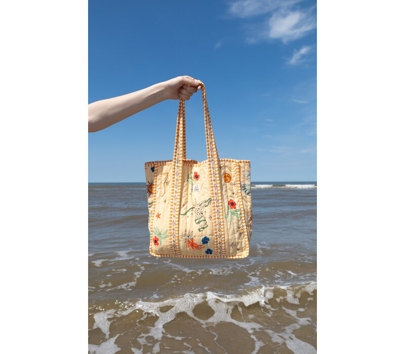 Gele Tote Bag Symbolen