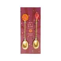 Brass Spoon Set – Sun and Shell