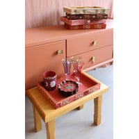 Large Beaded Square Velvet Display Tray - Sun and Moon