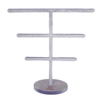 Lila Velvet Oorbellen Display