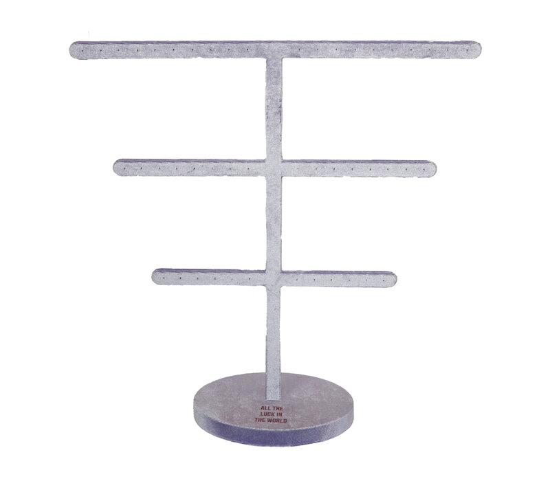 Lila Velvet Oorbellen Display