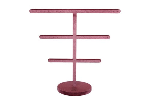 All the Luck in the World Pink Velvet Earring Display