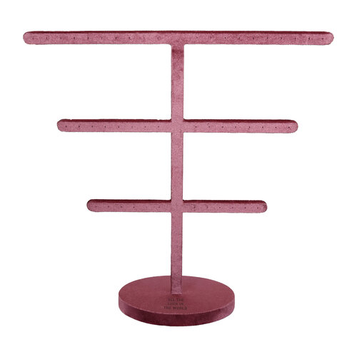 Pink Velvet Earring Display 