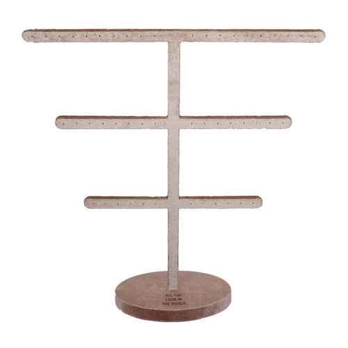 Oud Roze Velvet Oorbellen Display 