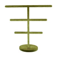 Green Velvet Earring Display