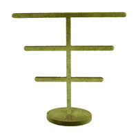 Groene Velvet Oorbellen Display