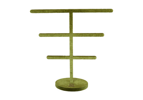 All the Luck in the World Green Velvet Earring Display