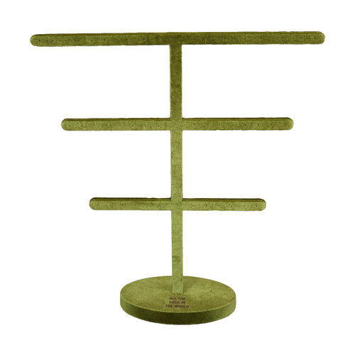 Groene Velvet Oorbellen Display 